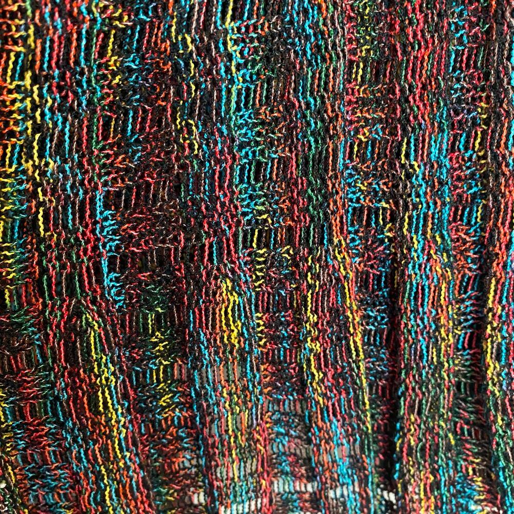 Vintage y2k Kessley Rainbow Waterfall Ruffle Bell Sleeve Size S/M Fairy grunge - Picture 5 of 6